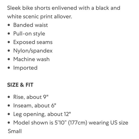 WeWoreWhat Print Bike Shorts XS New - Picture 3 of 3